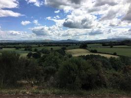 uma vista da zona rural de shropshire de lyth hill perto de shrewsbury foto