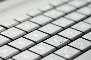 closeup de teclado de notebook foto