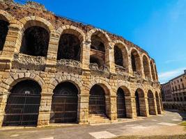 hdr verona arena anfiteatro romano foto