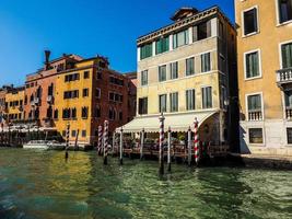 hdr canal grande em veneza foto