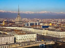 hdr vista aérea de torino foto