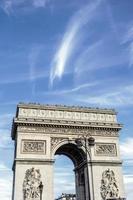 arco do triunfo em paris foto