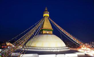 boudhanath stupa em kathmandu, nepal foto