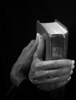 bíblia de agarramento cristã