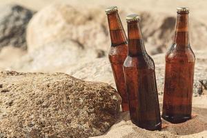 cerveja na praia foto