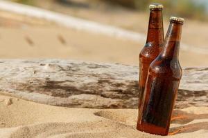 cerveja na praia foto