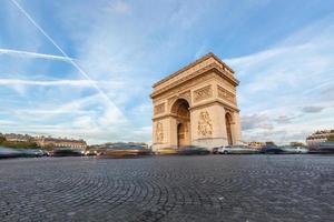 arco do triunfo em paris foto