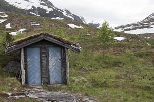 hutte, cabane pour s'abriter en norvège