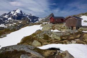 cabana de montanha na Noruega