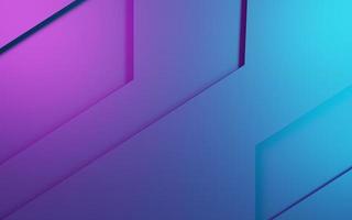 renderização 3D de fundo geométrico abstrato roxo e azul. conceito cyberpunk. cena para publicidade, tecnologia, vitrine, banner, cosméticos, moda, negócios. ilustração de ficção científica. exibição do produto