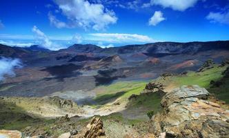 caldeira do vulcão haleakala na ilha de maui