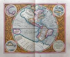 mapa americano de 1595