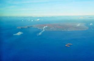 Vista aérea da ilha de Molokini e Kahoolawe