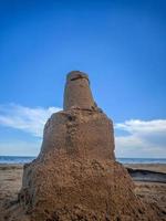 castelo de areia em miniatura foto