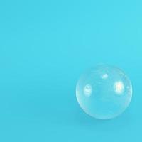 bola de cristal em fundo azul brilhante em tons pastel foto