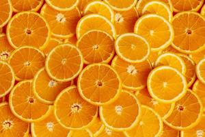 textura e fundo de quadro completo de frutas laranja foto