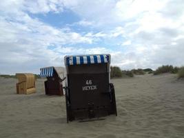 ele ilha de borkum no mar do norte foto