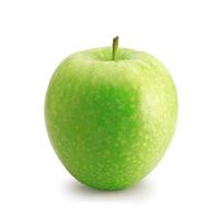 maçã verde isolada no branco foto