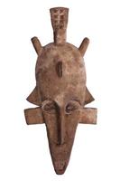 máscara tribal africana de cor marrom foto