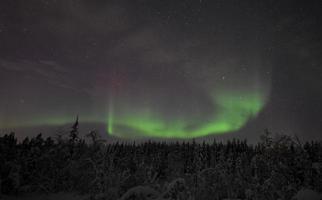 aurora boreal na Lapônia / Suécia foto