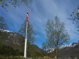 a vila de flam na noruega foto