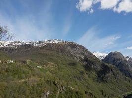 a vila de flam na noruega foto