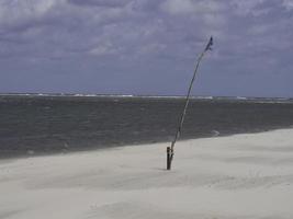 praia e dunas na ilha spiekeroog foto