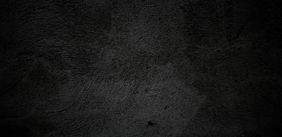 fundo de textura de concreto de pedra preta de parede assustadora, textura de cimento de horror preto cinza escuro para fundo foto