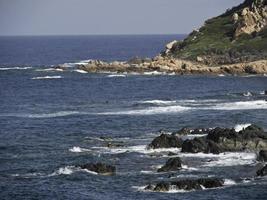 ilha da córsega no mar mediterrâneo foto