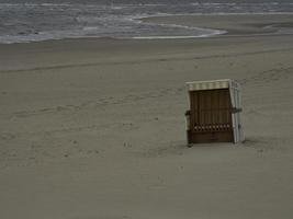 a praia de baltrum foto