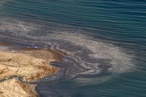 o mar morto é um lago salgado entre israel, jordânia e a margem oeste do rio jordan. foto