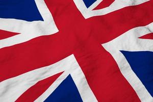 bandeira do Reino Unido em renderização em 3d foto