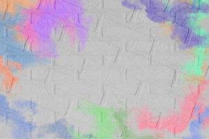 parede branca ou textura de papel cinza com efeito de pincel colorido, fundo de superfície de cimento abstrato, padrão de concreto, design gráfico de ideias para web ou banner foto