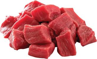 carne crua, carne de austrália angus isolada no fundo branco foto