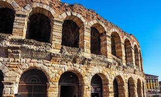 hdr verona arena anfiteatro romano foto