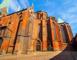 hdr igreja de st marien em luebeck foto