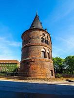 hdr holstentor holsten gate em luebeck foto