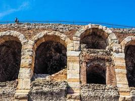 hdr verona arena anfiteatro romano foto