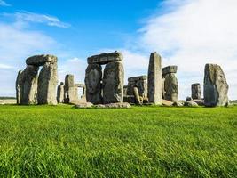 monumento hdr stonehenge em amesbury foto