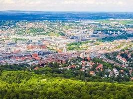 hdr vista aérea de stuttgart, alemanha foto