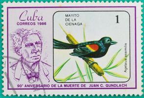 selos postais foram impressos em cuba foto