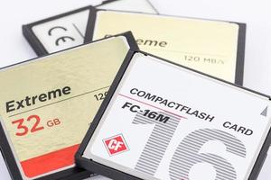 cartão de memória flash compacto foto