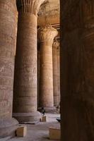 colunas no templo de edfu, edfu, egito foto