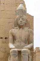 escultura em luxor templo em luxor, egito foto