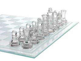 imagem recortada de peça de xadrez brilhante