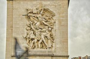 arco do triunfo etoile em paris foto