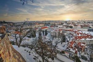 vista panorâmica de praga, república tcheca foto