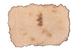 abstrato de papel queimado. efeito de pergaminho de estilo vintage. moldura de bordas rasgadas foto