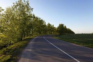 estrada de primavera, campo foto