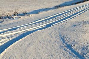 estrada de neve, inverno foto